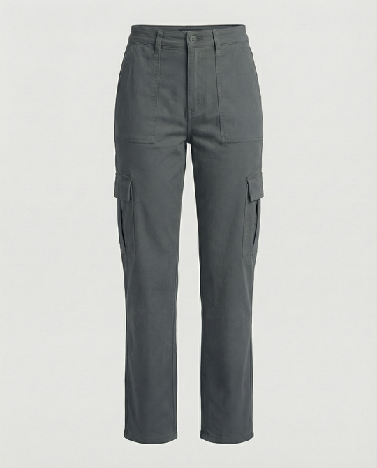 Cargohose Damen mit elastischem Bund und praktischen Taschen (weit)