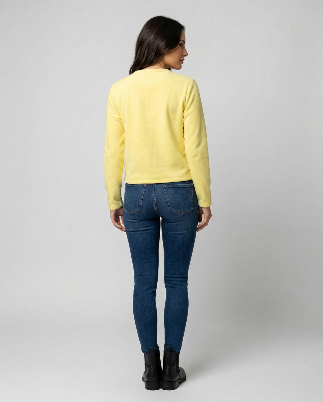 Damen Langarmshirt mit Druckknöpfen