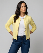 Damen Langarmshirt mit Druckknöpfen