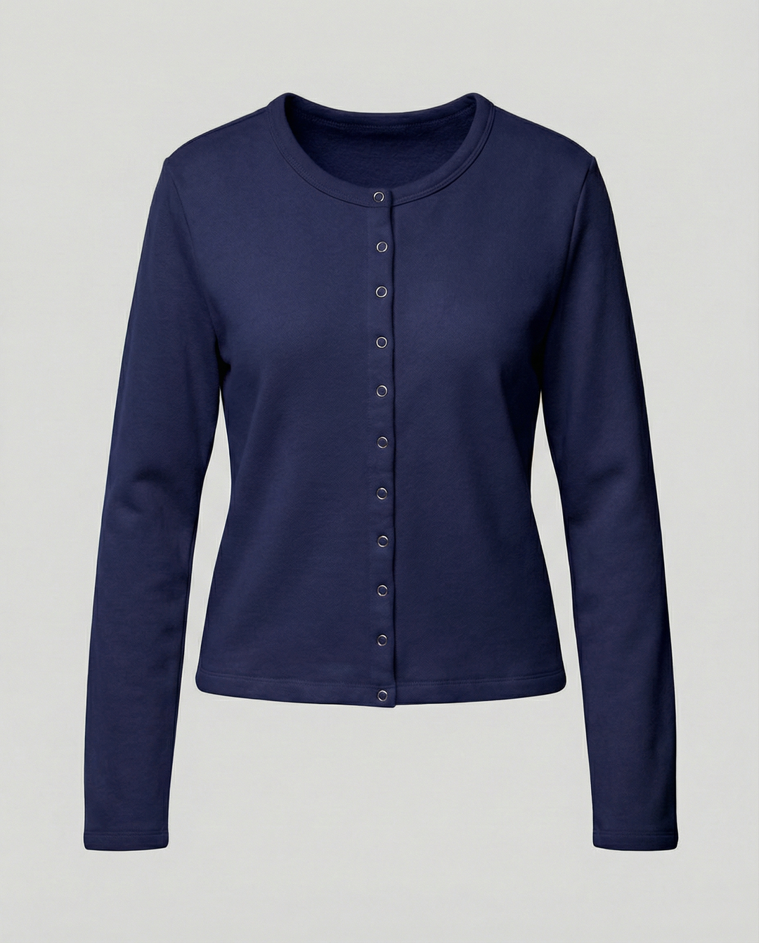Damen Langarmshirt mit Druckknöpfen