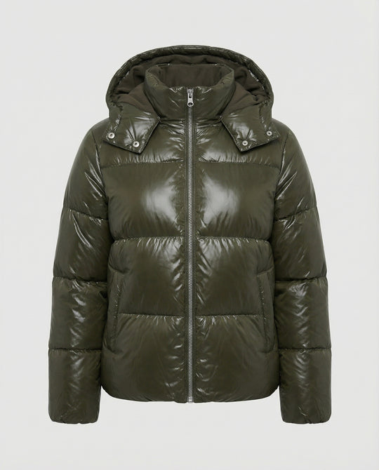 R&B | Damen Puffy Jacke mit Kapuze