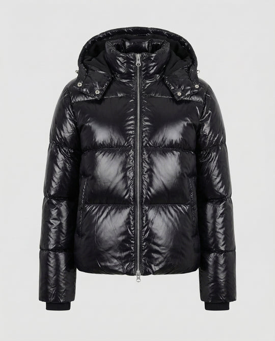 R&B | Damen Puffy Jacke mit Kapuze