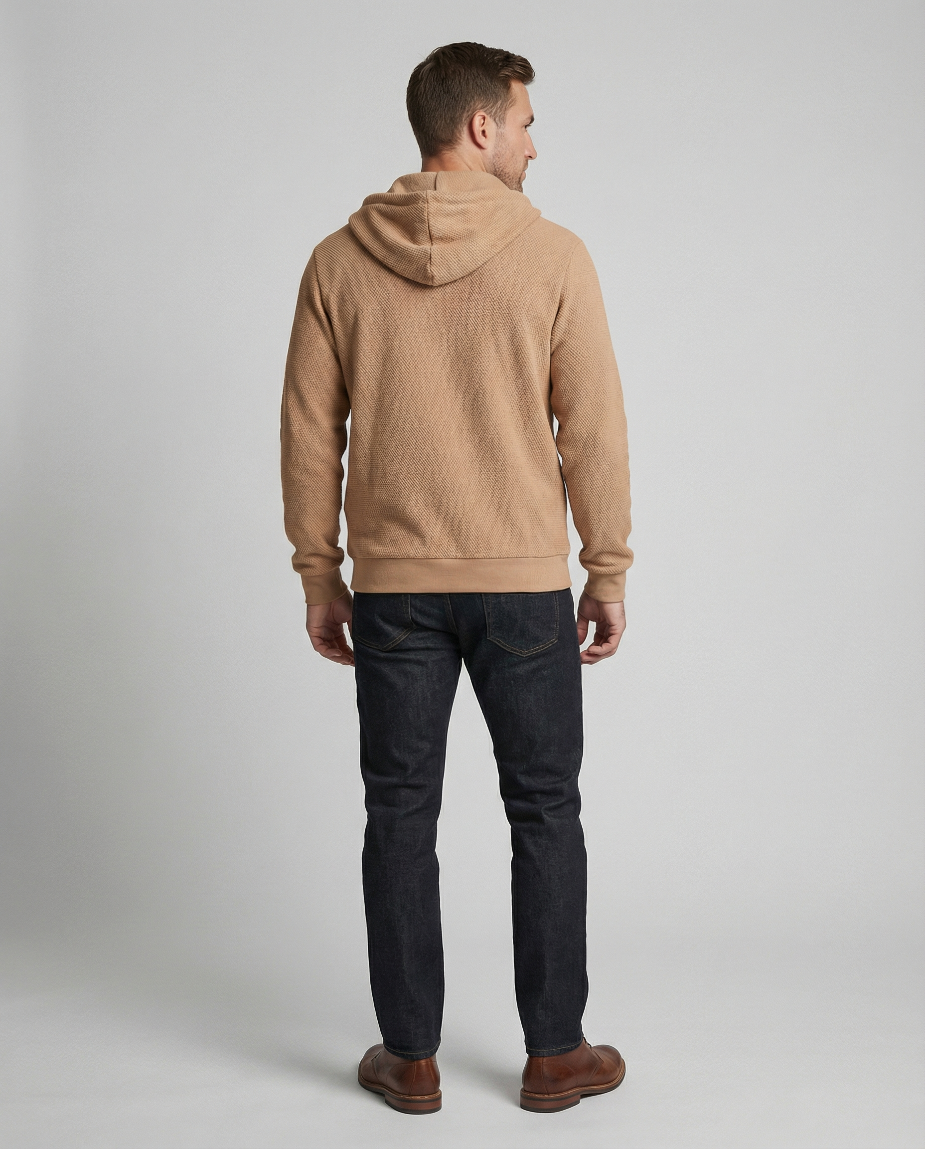 Sportliche Kapuzenjacke Herren mit modernem Mesh-Design
