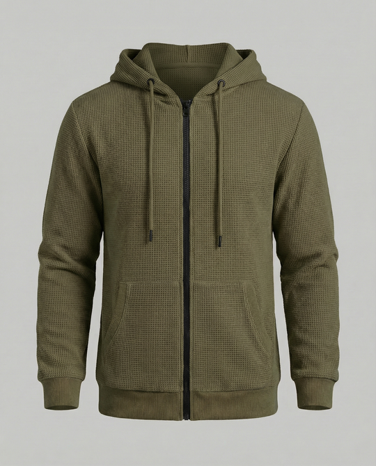 Sportliche Kapuzenjacke Herren mit modernem Mesh-Design