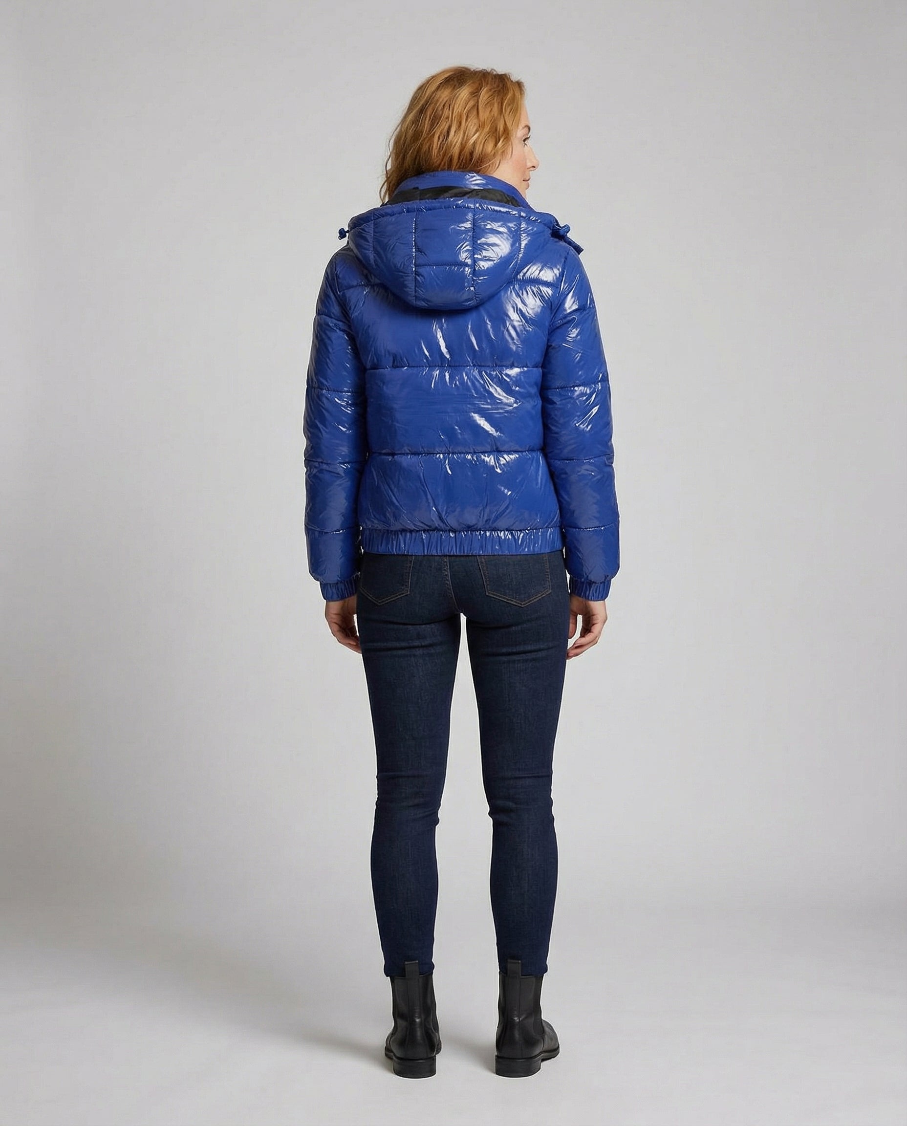 Hochglänzende Damen Steppjacke | R&B