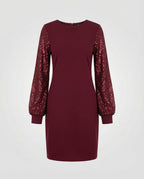 Lässiges Glitzerkleid Damen | R&B