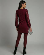 Lässiges Glitzerkleid Damen | R&B