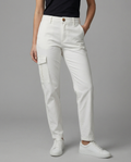 Cargohose Damen mit hohem Bund und Seitentaschen