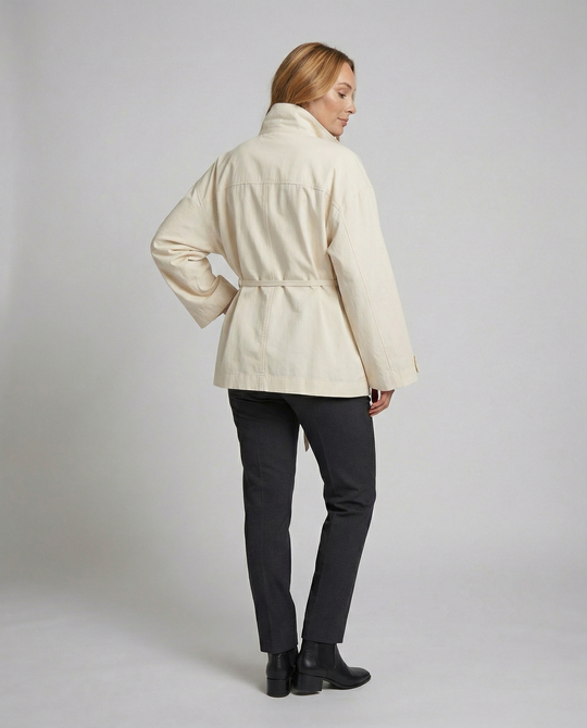 Übergangsjacke Damen sportlich elegant mit asymmetrischem Schnitt