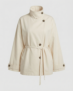 Übergangsjacke Damen sportlich elegant mit asymmetrischem Schnitt