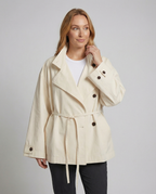Übergangsjacke Damen sportlich elegant mit asymmetrischem Schnitt