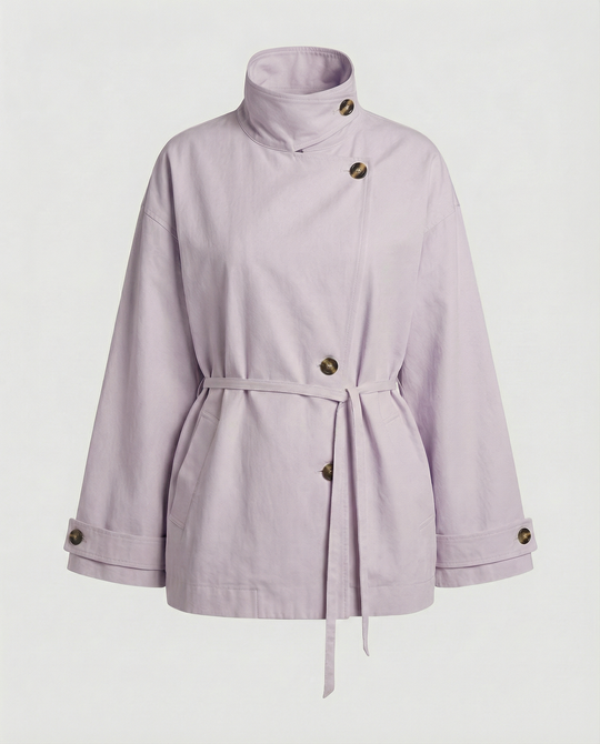 Übergangsjacke Damen sportlich elegant mit asymmetrischem Schnitt