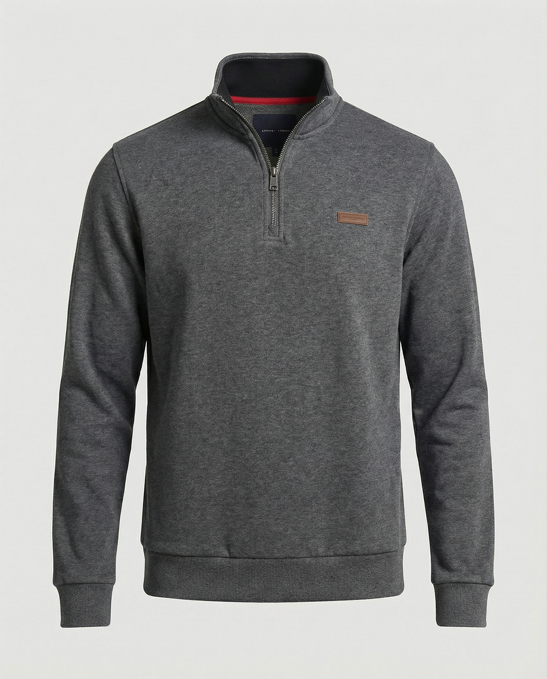 Herren Hochwertiger Fleece-Pullover mit halbem Reißverschluss R&B