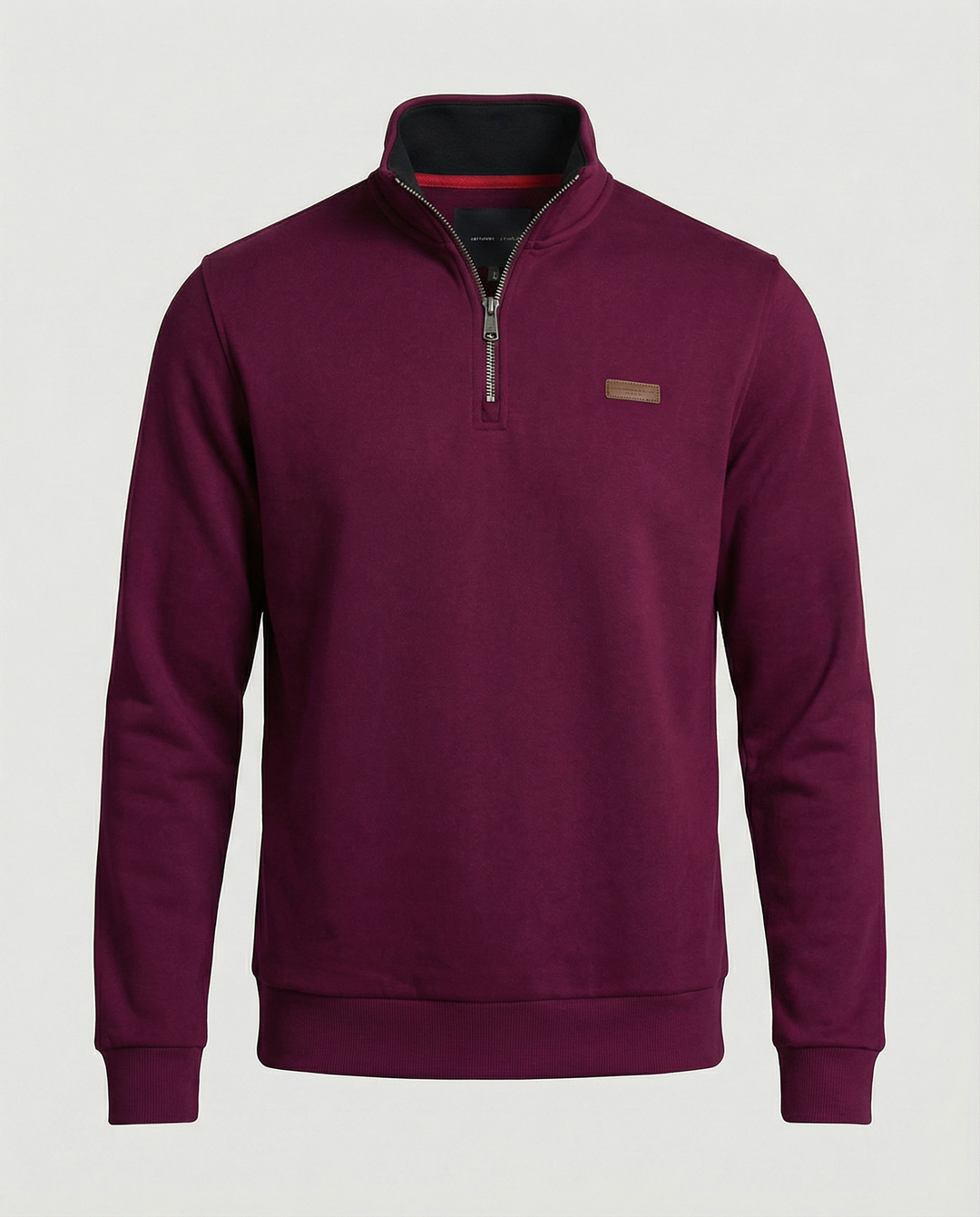 Herren Hochwertiger Fleece-Pullover mit halbem Reißverschluss R&B
