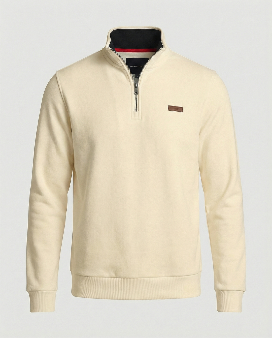 Herren Hochwertiger Fleece-Pullover mit halbem Reißverschluss R&B