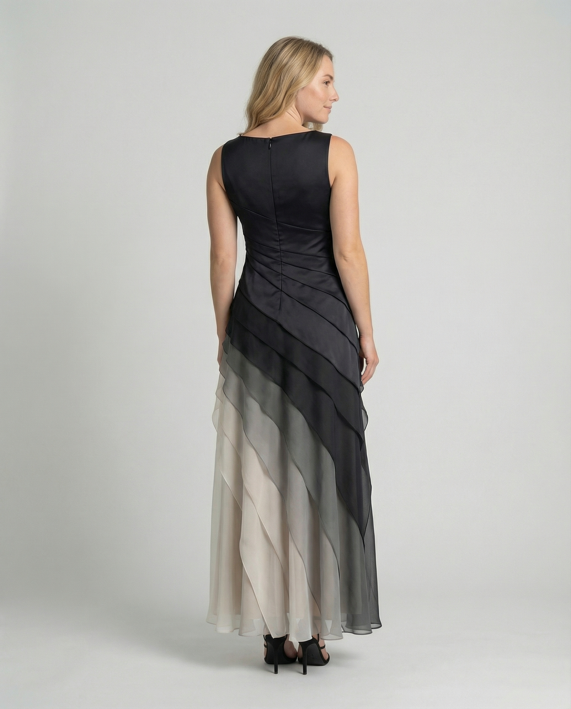 Damen Elegantes Kleid mit Figurbetonendem Schnitt & Ombre-Farbe | R&B