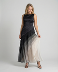 Damen Elegantes Kleid mit Figurbetonendem Schnitt & Ombre-Farbe | R&B