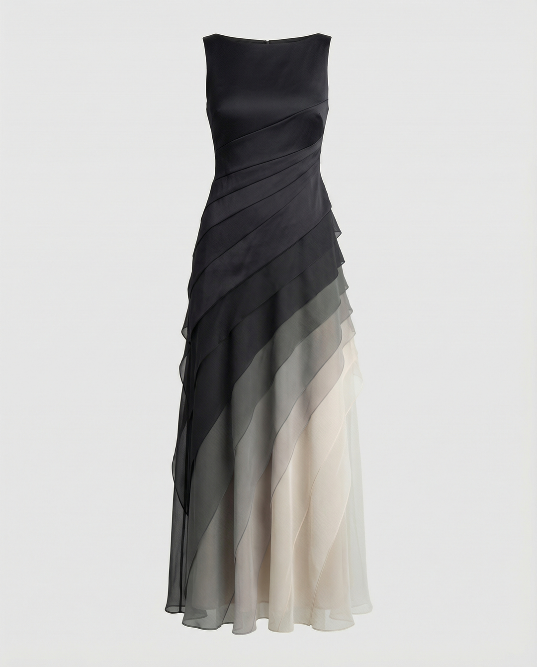 Damen Elegantes Kleid mit Figurbetonendem Schnitt & Ombre-Farbe | R&B