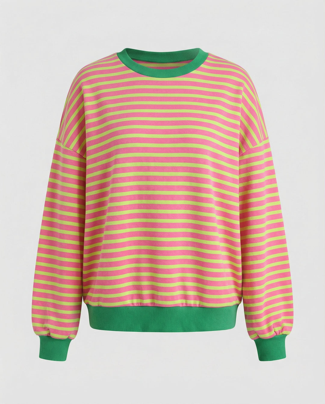 Boxy Sweatshirt Damen Gestreift | R&B