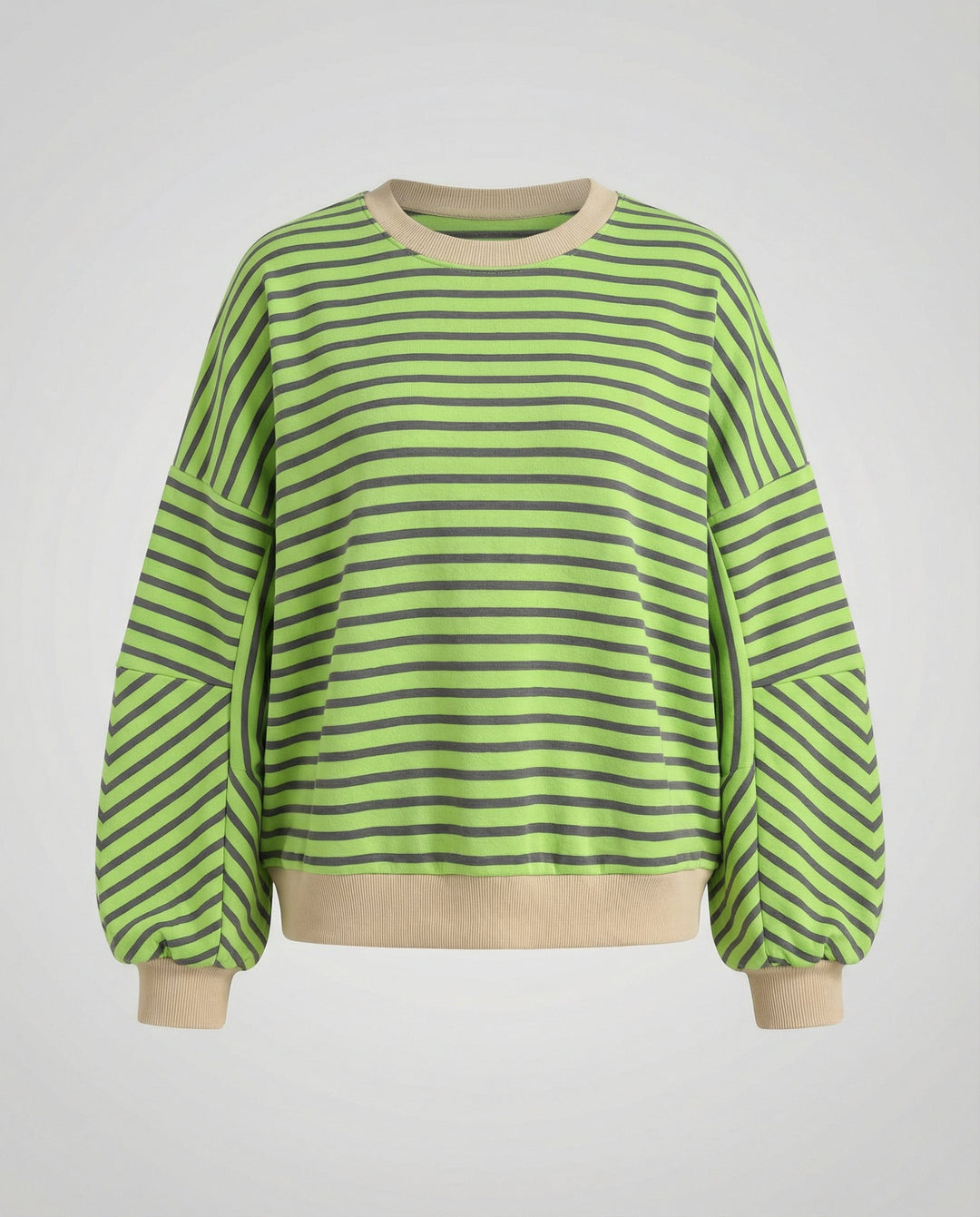Boxy Sweatshirt Damen Gestreift | R&B