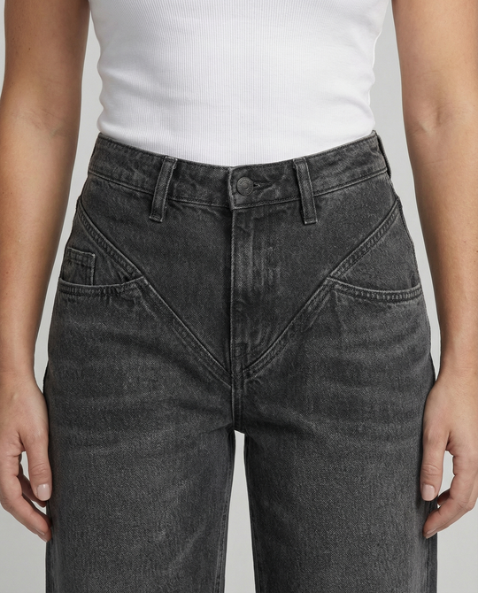 Damen hoch taillierte Vintage Jeans