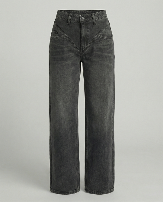 Damen hoch taillierte Vintage Jeans