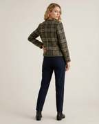 Damen Tweed-Blazerjacke mit goldenen Knöpfen R&B