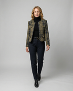 Damen Tweed-Blazerjacke mit goldenen Knöpfen R&B