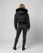 Stylische Warme Cropped Daunenjacke Damen | R&B