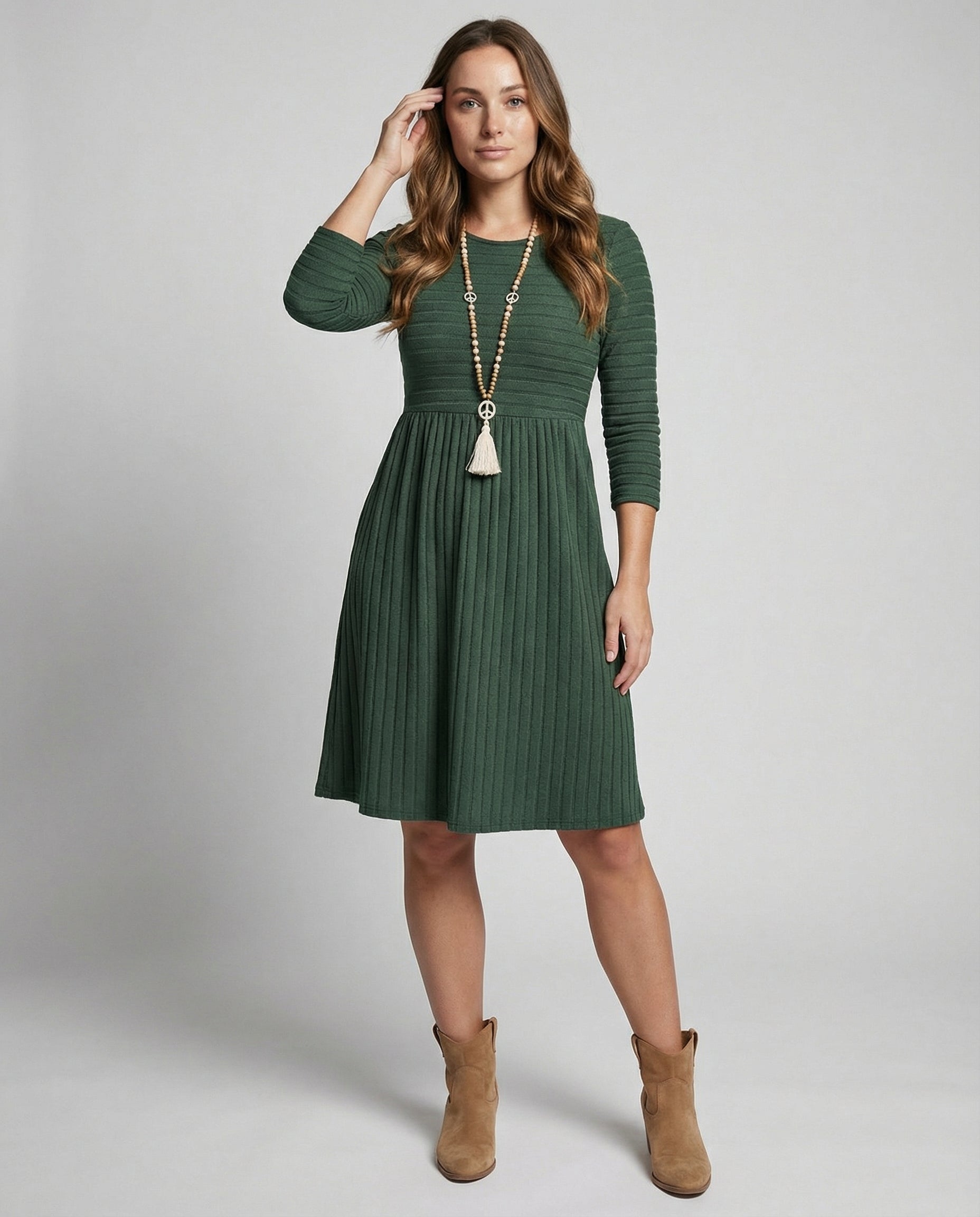 Strickkleid Lange Ärmel Damen | R&B