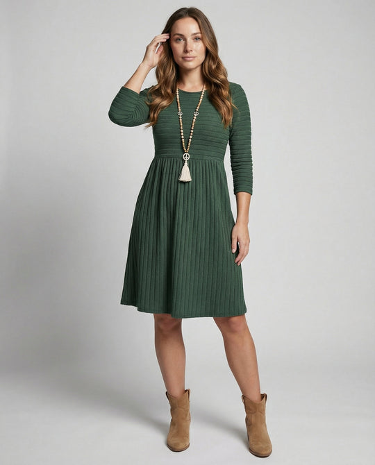 Strickkleid Lange Ärmel Damen | R&B