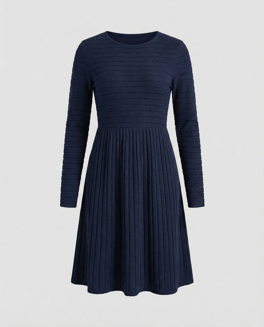 Strickkleid Lange Ärmel Damen | R&B
