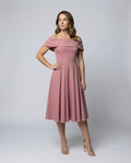 Mode Lässig Trägerlos Satin Partykleid