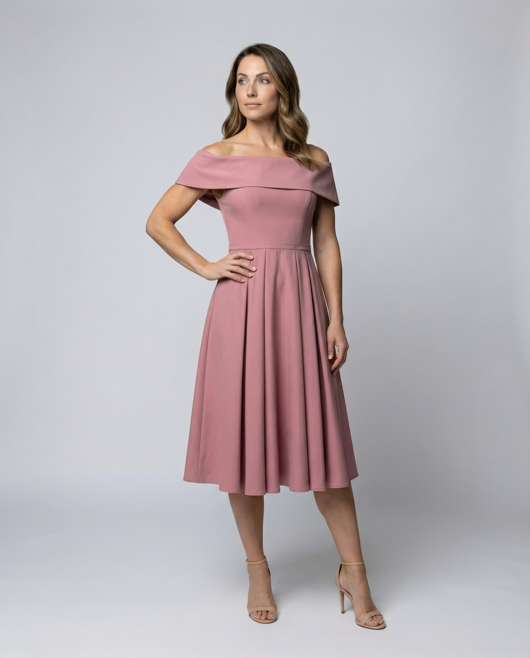 Mode Lässig Trägerlos Satin Partykleid