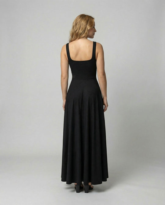 Weiches Quadratisches Maxikleid Damen | R&B