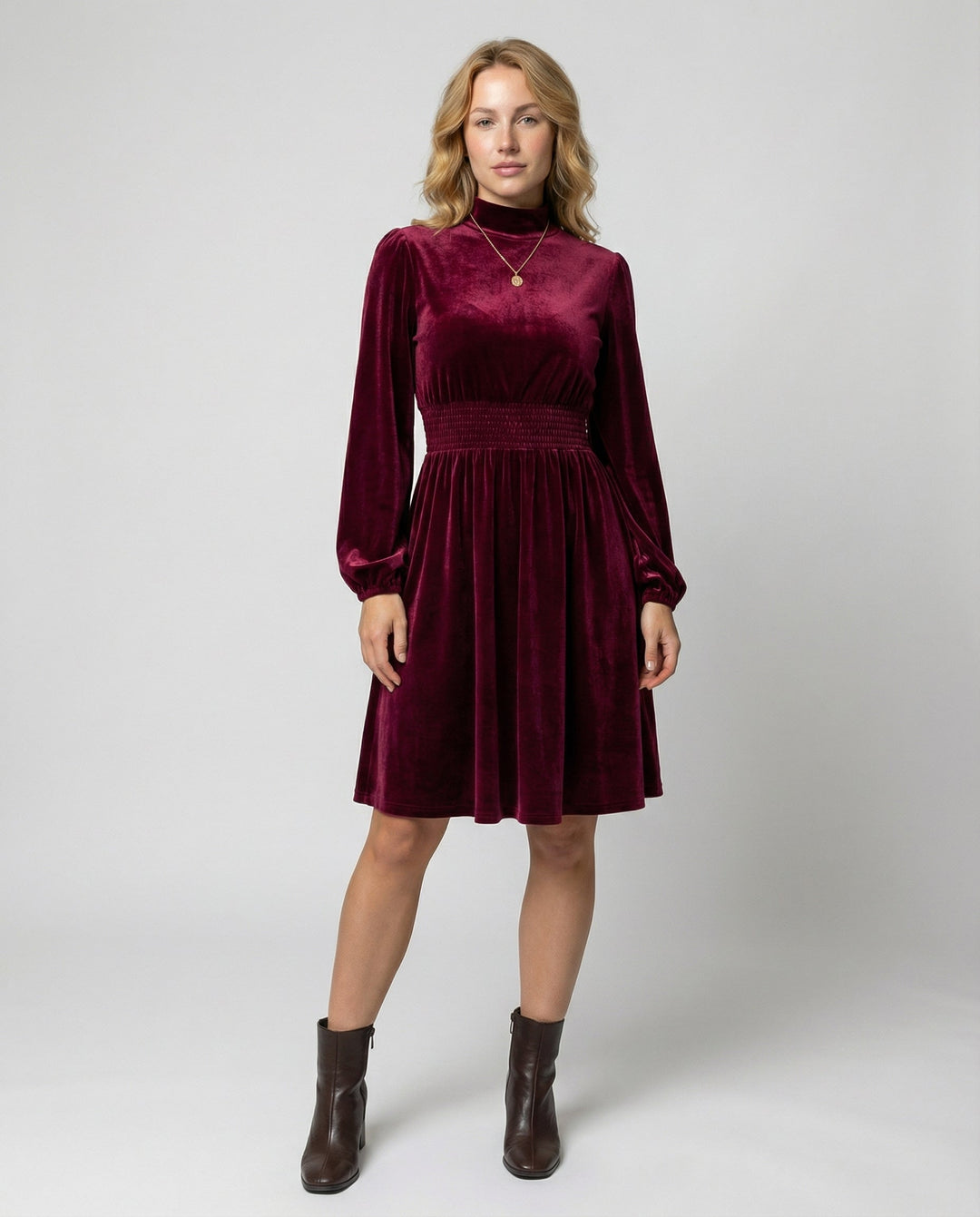 Elegantes Samtkleid Damen | R&B