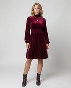 Elegantes Samtkleid Damen | R&B