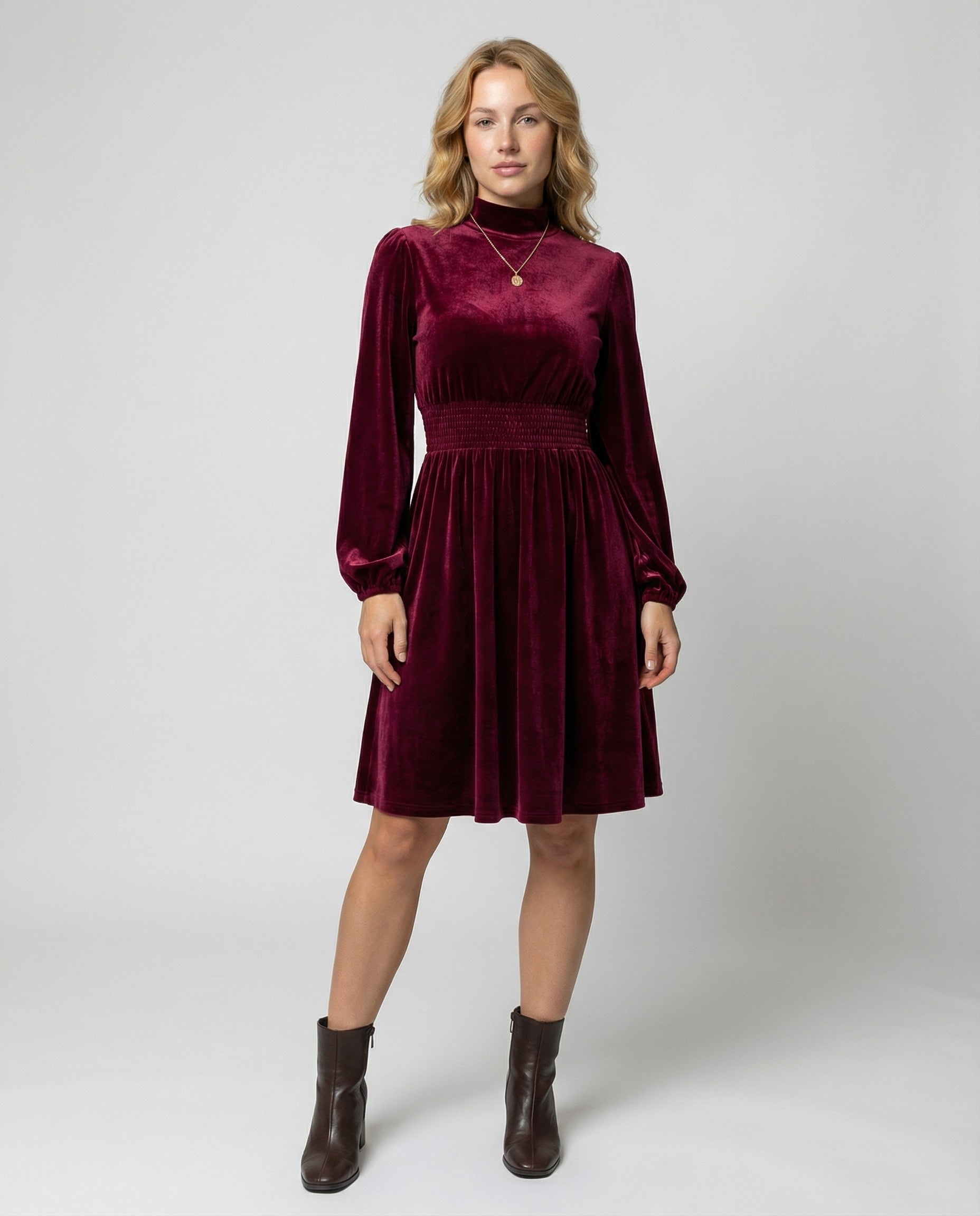 Elegantes Samtkleid Damen | R&B