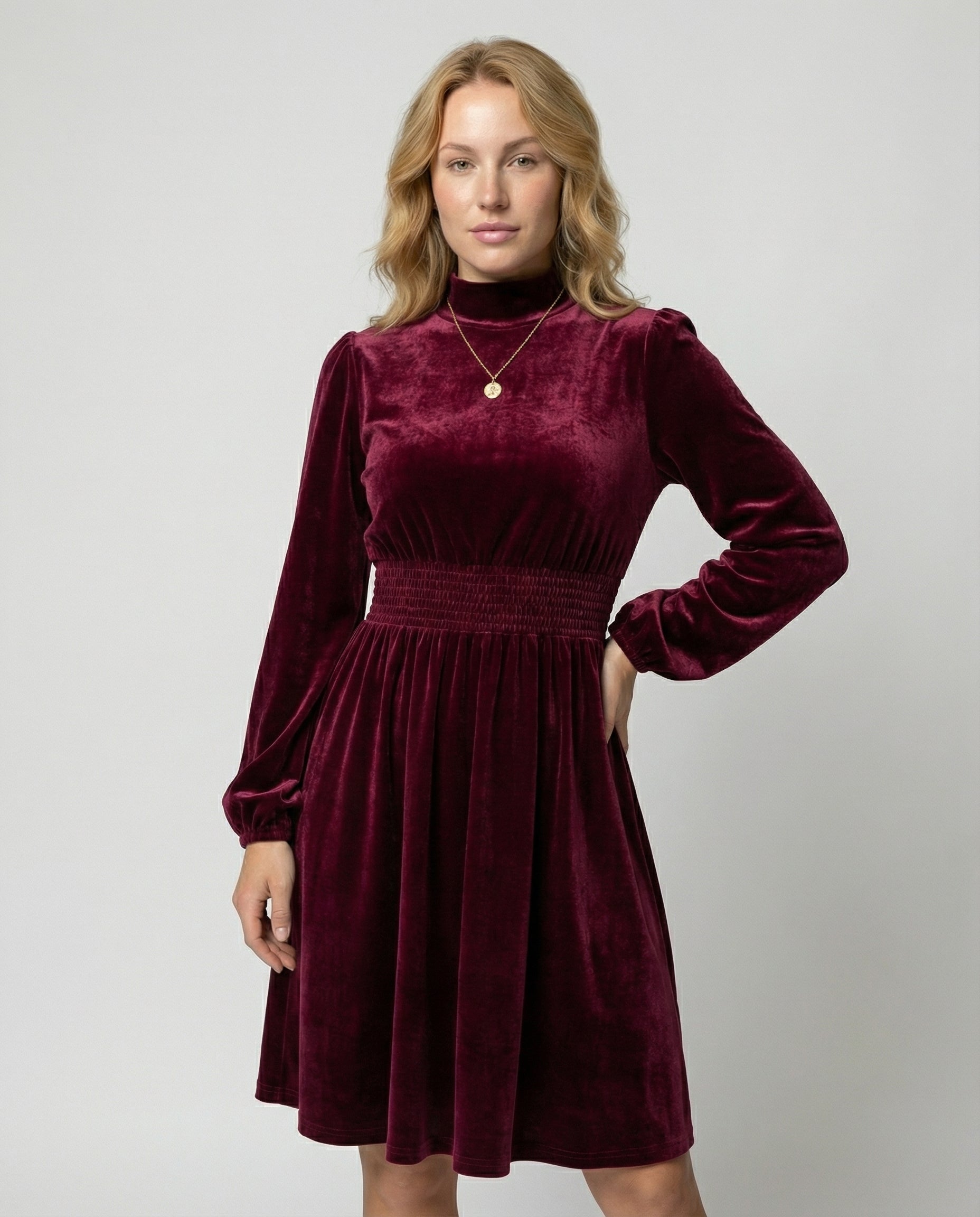 Elegantes Samtkleid Damen | R&B
