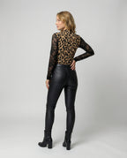 Leoparden Transparent Oberteil Damen | R&B