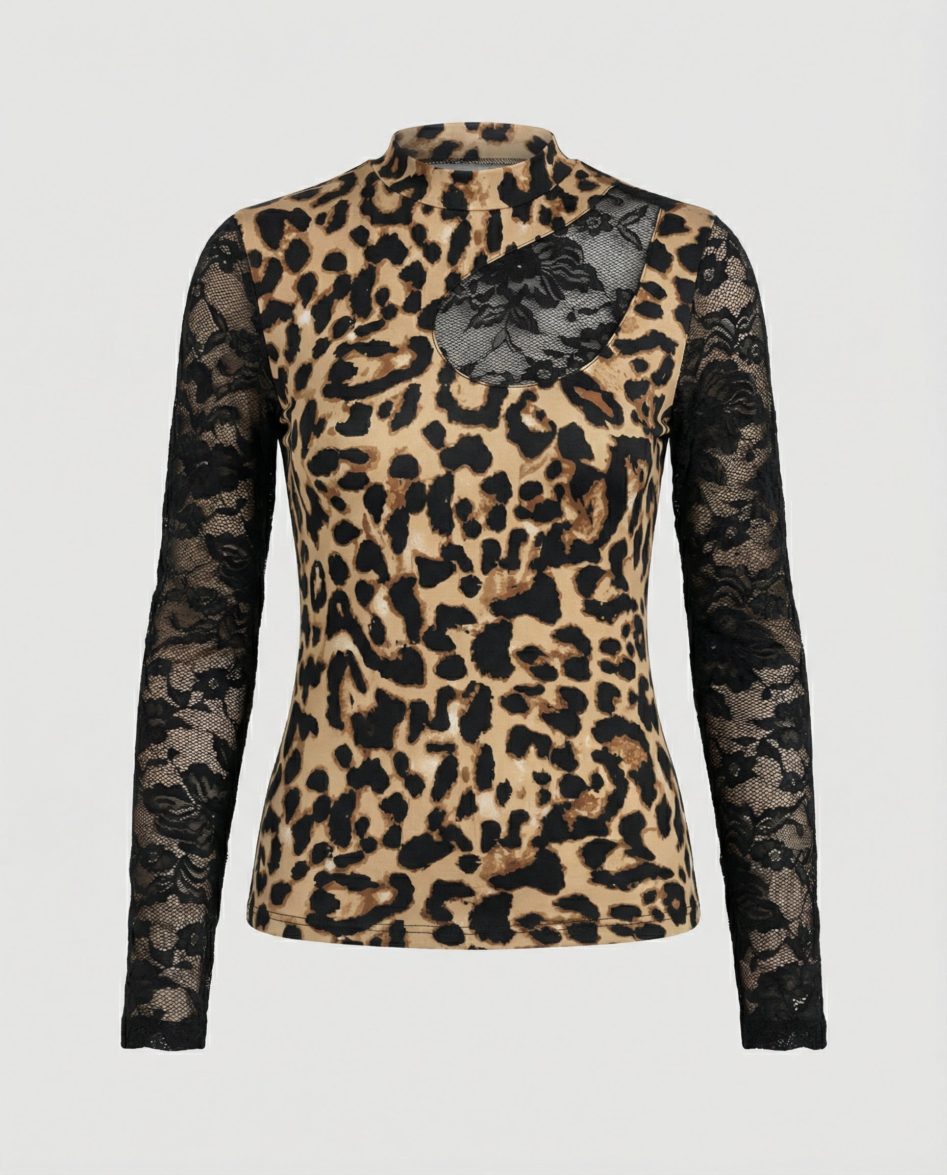 Leoparden Transparent Oberteil Damen | R&B