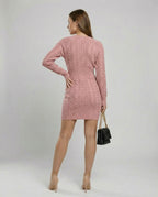 Strickkleid Zopfdesign Damen | R&B