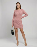 Strickkleid Zopfdesign Damen | R&B