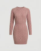 Strickkleid Zopfdesign Damen | R&B