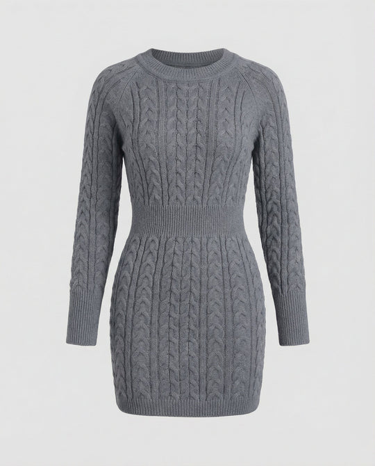 Strickkleid Zopfdesign Damen | R&B