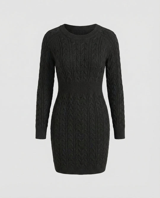 Strickkleid Zopfdesign Damen | R&B