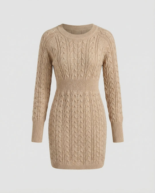 Strickkleid Zopfdesign Damen | R&B