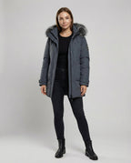 Warmer Winterparka Damen Kapuze | R&B