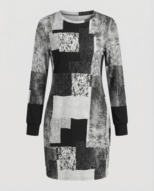 Damen Strickkleid Geometrisch | R&B