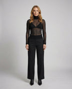 Transparente Turtleneck Bluse Damen | R&B